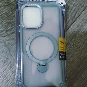 Silver Phone Case with Ring Holder